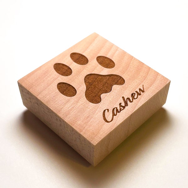 Classic Paw Print Stamp - Customizable and Eco-Friendly