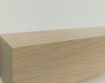 White oak mantel, floating mantel with heavy duty bracket