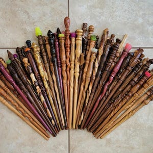 Handmade Hardwood Wizard or Witch Wand: Unique Wand for Wizarding Fans