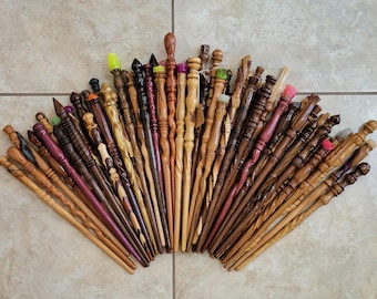 Handmade Hardwood Wizard or Witch Wand: Unique Wand for Wizarding Fans