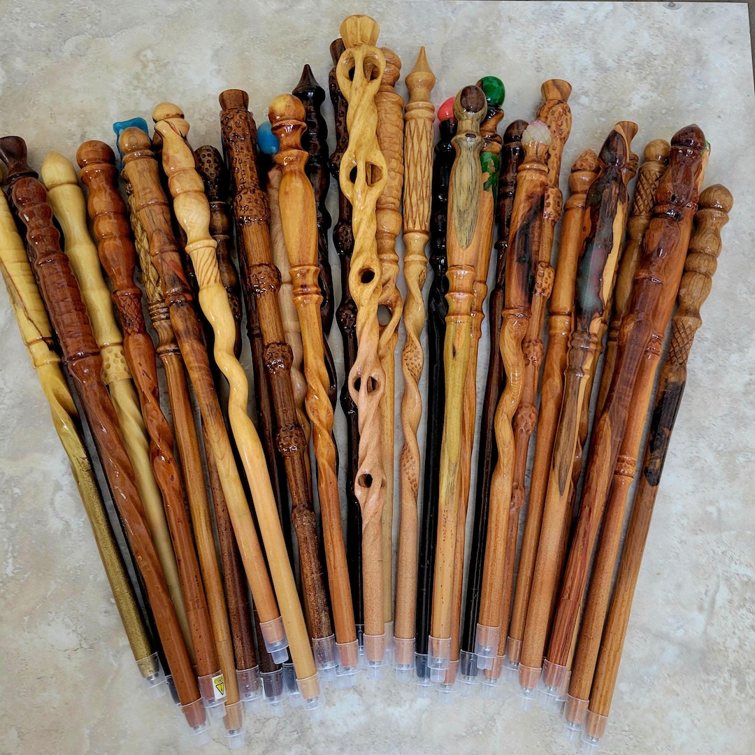 Handcrafted Light up Hardwood Wand: Wizard Witch Fan Gift - Etsy