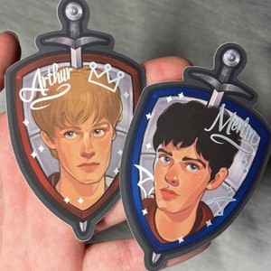 Merlin BBC - Merlin and Arthur - Matte/Reflective Stickers