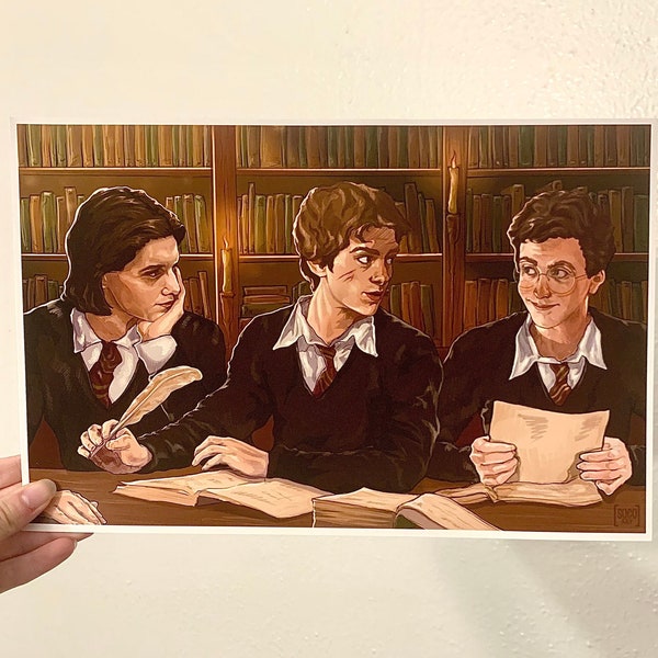 The Marauders HP Print - James Potter, Remus Lupin, Sirius Black Poster Print (NOT Being Reprinted)