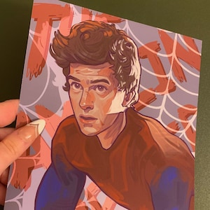 The Amazing Spiderman Andrew Garfield Portrait Matte Poster Print