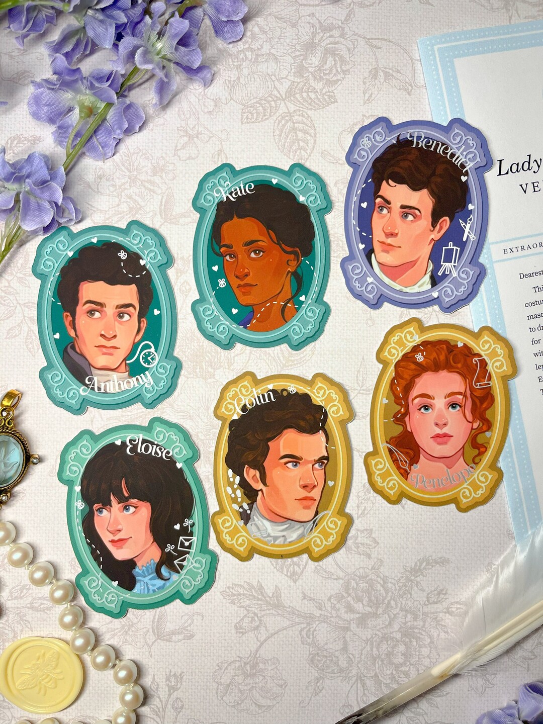 Bridgerton Stickers - Matte/reflective Stickers - Etsy Australia