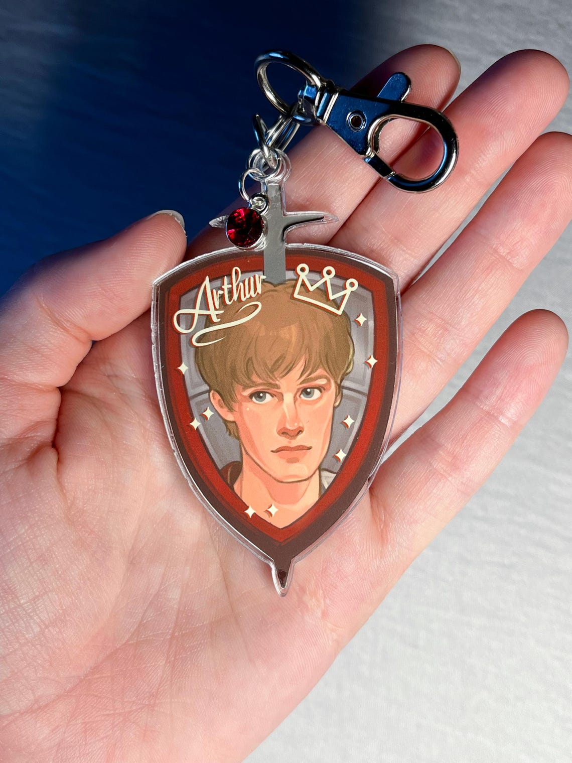 Merlin Frame Keychain Merlin BBC Keychain - Hard Plastic Acrylic Custom Keychains - Etsy