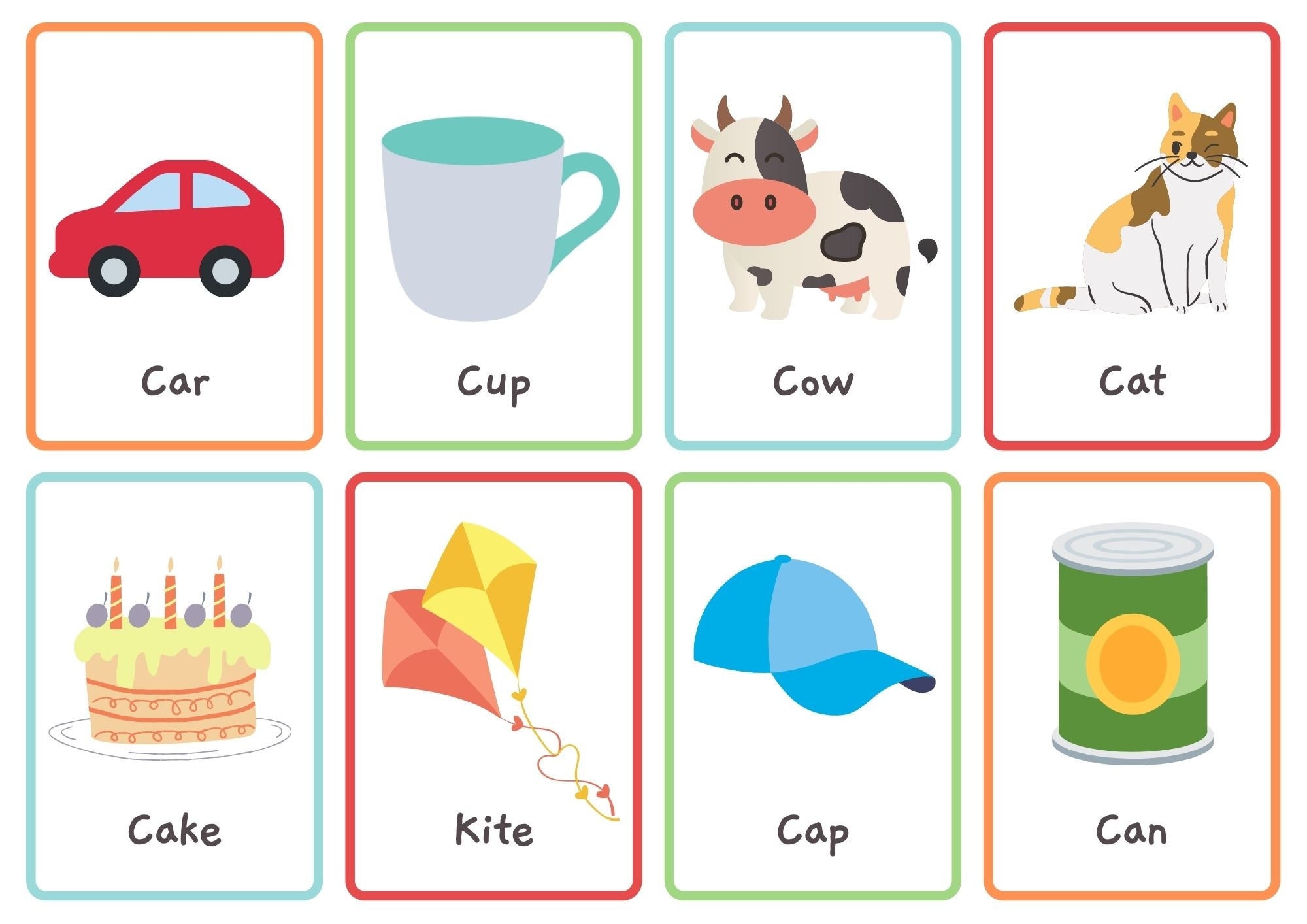 Beginning and Ending /k/ Sound Words, Speech Therapy Etsy