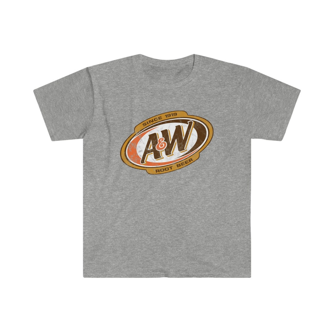 Vintage A&W Root Beer T-shirt, Retro Soft Drink Graphic Tee, Classic
