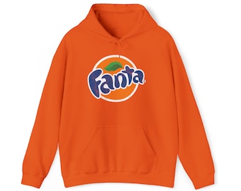 Sudadera con capucha unisex Fanta de mezcla pesada