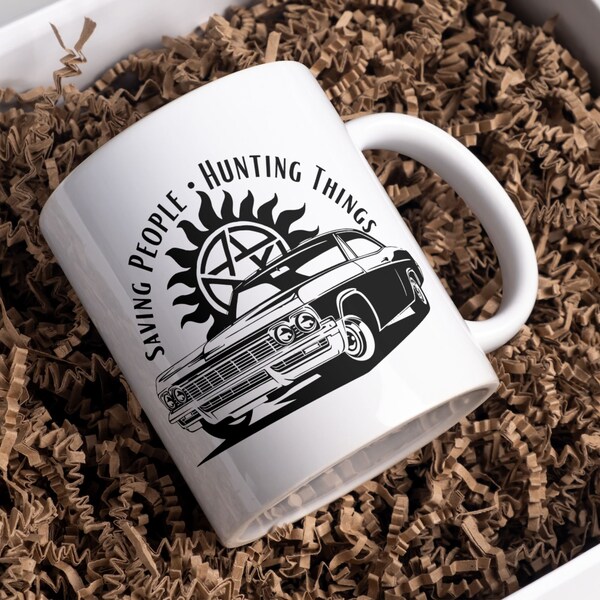 Tasse Saving People - Hunting Things| Kult Serie Impala