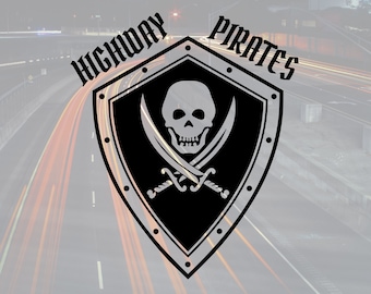 Highway Pirates bumper sticker sticker truck motorcycle