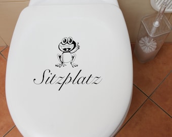 Sticker toilet seat with funny frog sticker toilet seat