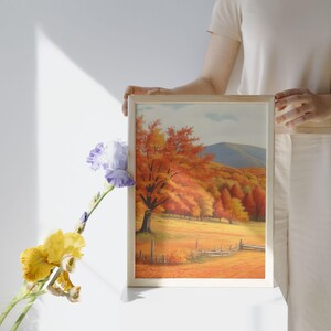 Autumn Landscape Poster - Digital file (PDF, PNG, JPG) for instant download