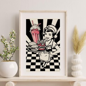 Retro Food Poster - Vintage Kitchen Art for your Wall - Instant Download