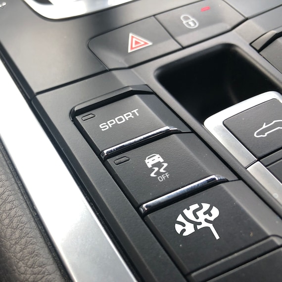 Aufkleber für Blindknöpfe im Auto-Innenraum Blindschalter Sticker Hirn  Blank Button - .de