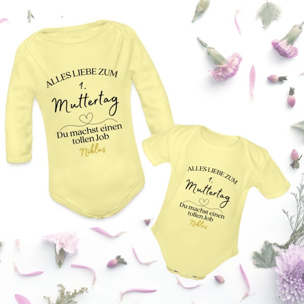 Baby Bio-Body - Geschenk zum ersten Muttertag Geschenkidee personalisiert