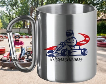 Personalized Mug for Go Kart Racing | Gift for Motorsport Fans Mug with Name