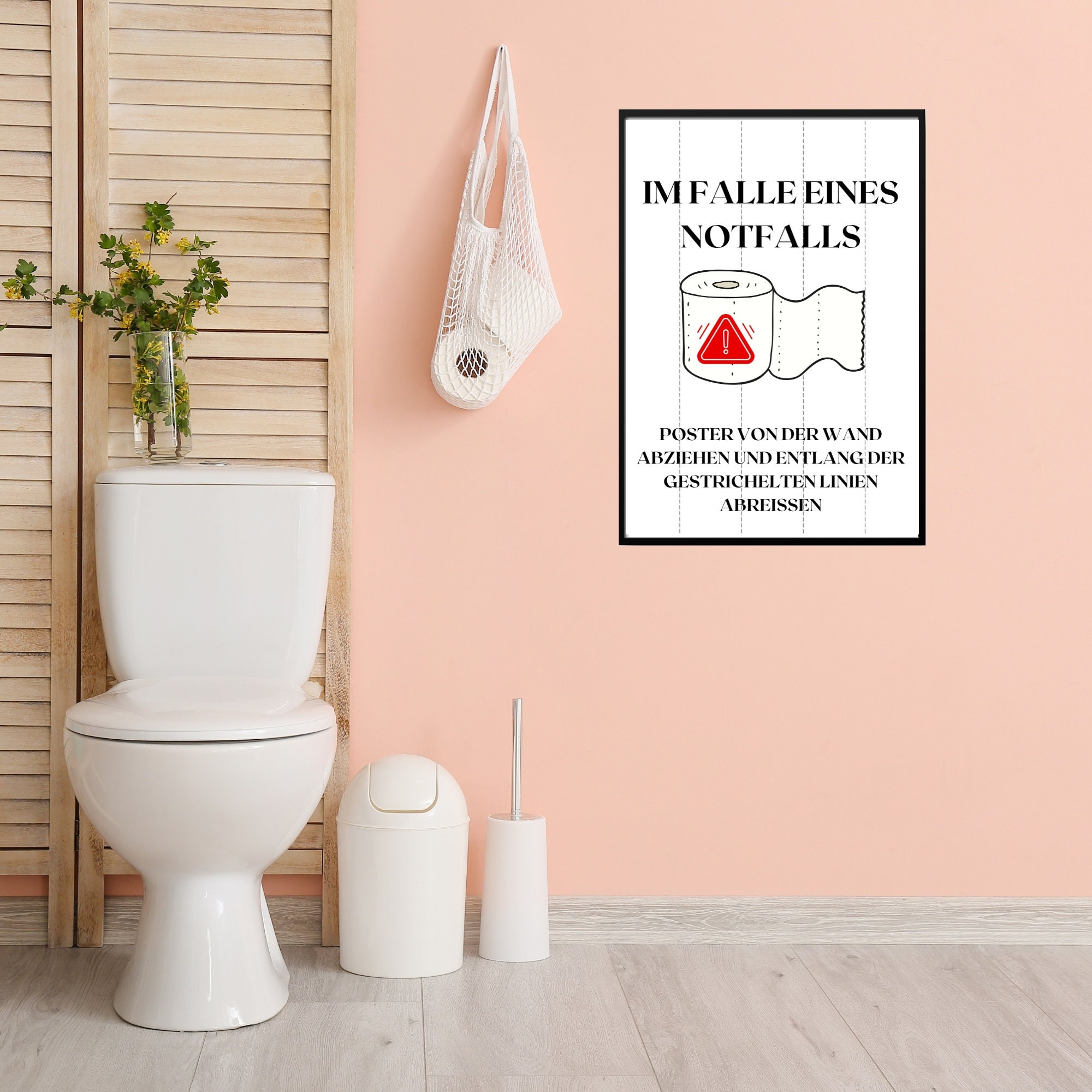 FLTM France - Affiche en cas d'urgence aux toilettes 