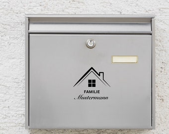 Personalized vinyl sticker for mailbox