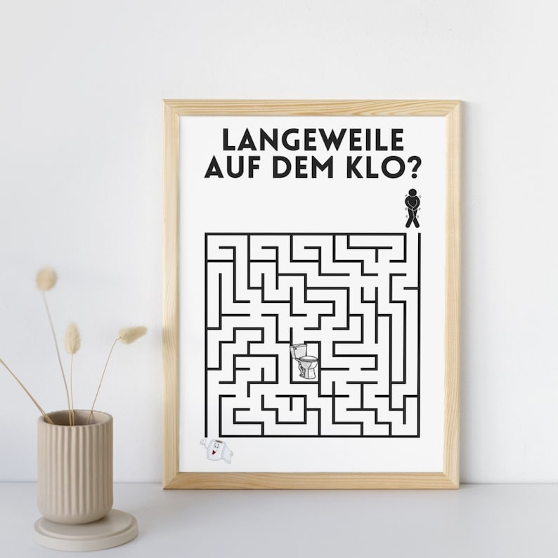 Badezimmer Poster Set 3 Lustige Rätsel Gäste WC Bilder Etsy Schweiz