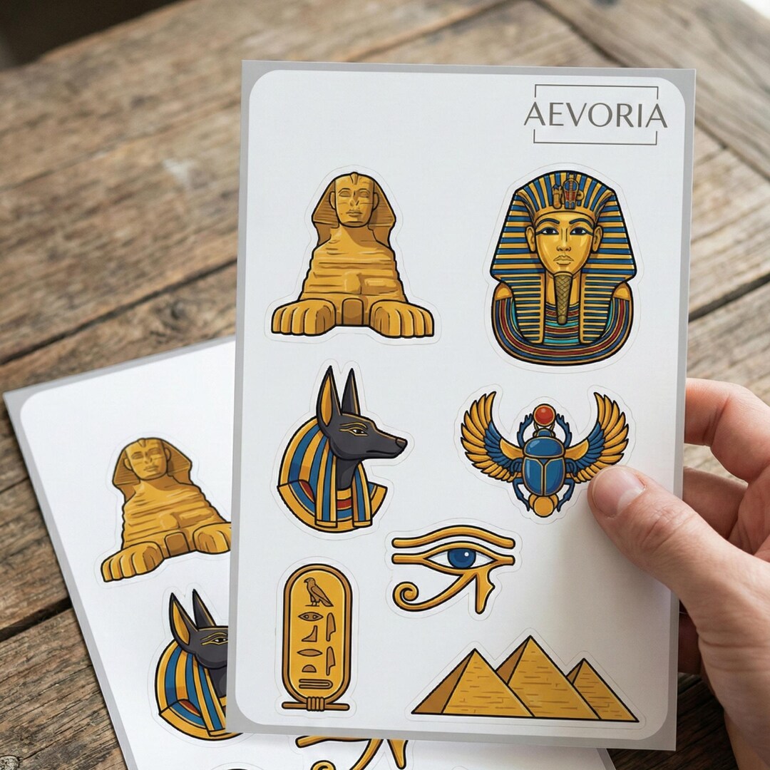 Ancient Egypt Sticker Sheet | Ancient Egypt Vinyl Stickers | Pharaohs ...