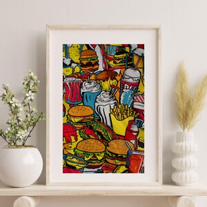 Retro Food Poster - Vintage Kitchen Art for your Wall - Instant Download