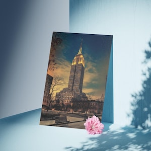 Retro Poster Empire State Building Poster in Vintage Optik