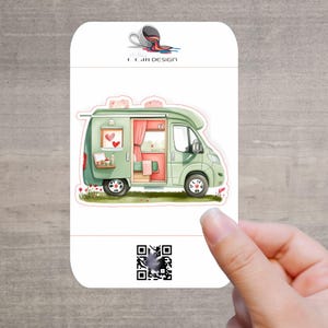 VanLifeステッカー – ノートパソコン、ウォーターボトル、日記帳、キャンピングカー、アウトドアライフスタイルに使えるハート型デコレーションのキャンピングカーステッカー – 限定版