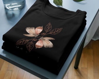 Camiseta Mariposa "Metamorfosis" | Diseño moderno de mariposas | Camisa negra para todos los días y el gimnasio.