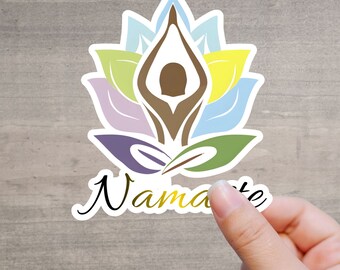 Namastestickers voor yoga en positieve energie | Laptop- en autostickers