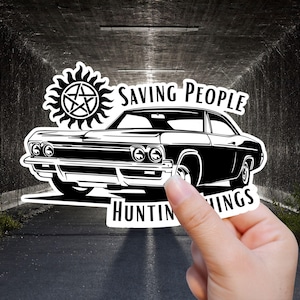 Supernatural Sticker Impala Auto Aufkleber Saving People Hunting Things Dean Winchester Anti Besessenheit Laptop Vinyl Decal