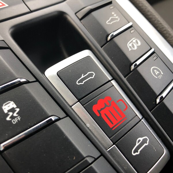 Blank Car Buttons Decal Etsy