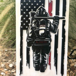 Feuerwehrmann-Schild (personalisiert)