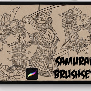 Tattoo procreate brushes Japanese Samurai Forever