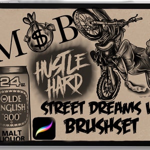Tattoo procreate brushes Street Dreamz V4  stencil designs