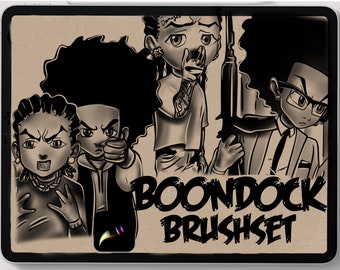 Tattoo procreate brushes anime boon stencil designs