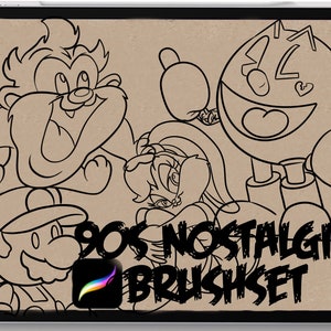 Tattoo Procreate brushes 90s nostalgia