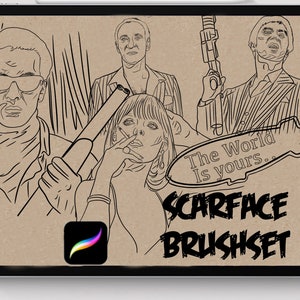 Tattoo procreate brushes Scarface tattoo stencil designs