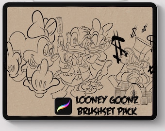 Tattoo procreate brushes  Lonney Goonz tattoo stencil