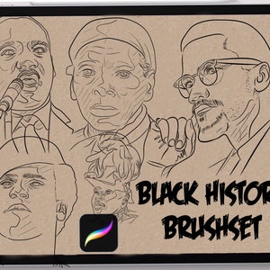 Tattoo procreate brushes Black History Brushes stencil