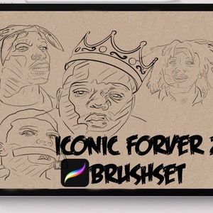 Tattoo procreate brushes Iconic 4ever 2 Tattoo stencil brushes