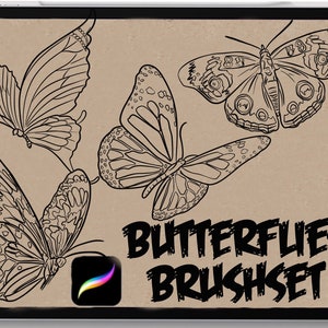 Tattoo procreate brushes Butterflies