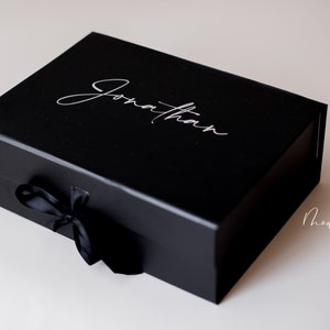Luxury Magnetic Gift Box, Best man, Groomsman, Maid of Honour gift box, Bridesmaid gift box, Personalised Name Box,Birthday Box, Gift Box|