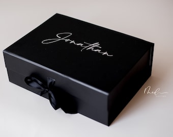 Luxury Magnetic Gift Box, Best man, Groomsman, Maid of Honour gift box, Bridesmaid gift box, Personalised Name Box,Birthday Box, Gift Box|