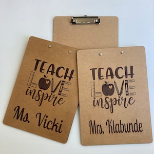 Personalized Teacher Clipboard