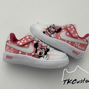 Custom Minnie Mouse  Shoes | Kid Customs| Custom Sneakers | Custom Shoes |Hand Painted | Toddler And Kids Custom Shoes |