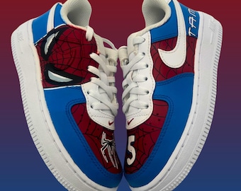 Spider-Man Inspired Custom Sneakers For Kids