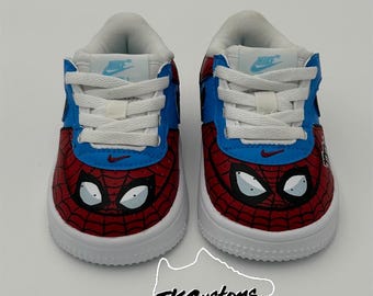 Zapatillas personalizadas de Spidey y sus amigos: zapatos de fiesta de cumpleaños pintados a mano
