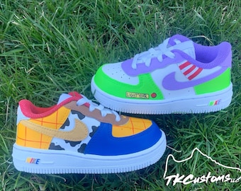Zapatillas personalizadas de Toy Story: zapatos para niños pequeños y adultos pintados a mano