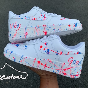 Custom Splatter Painted Unisex Sneakers